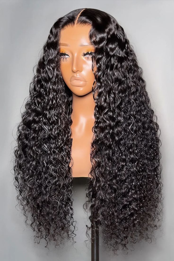26 inch water wave full frontal wig