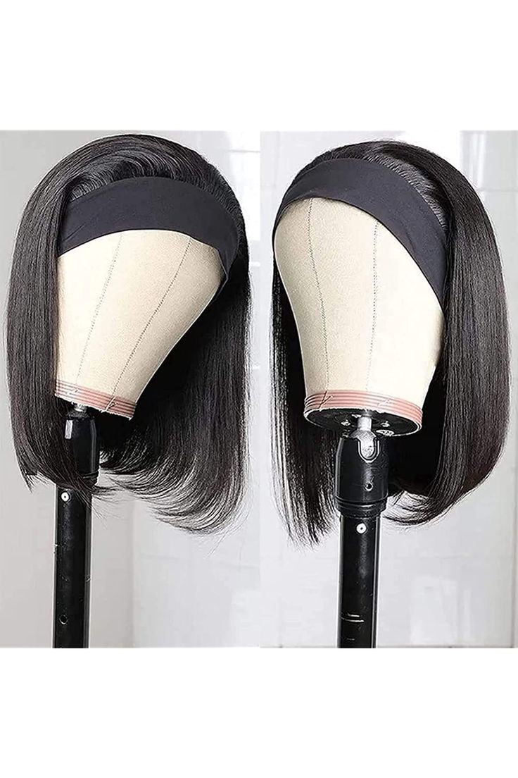 10 inch headband wig