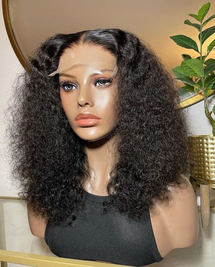 14 inch water wave glueless wig