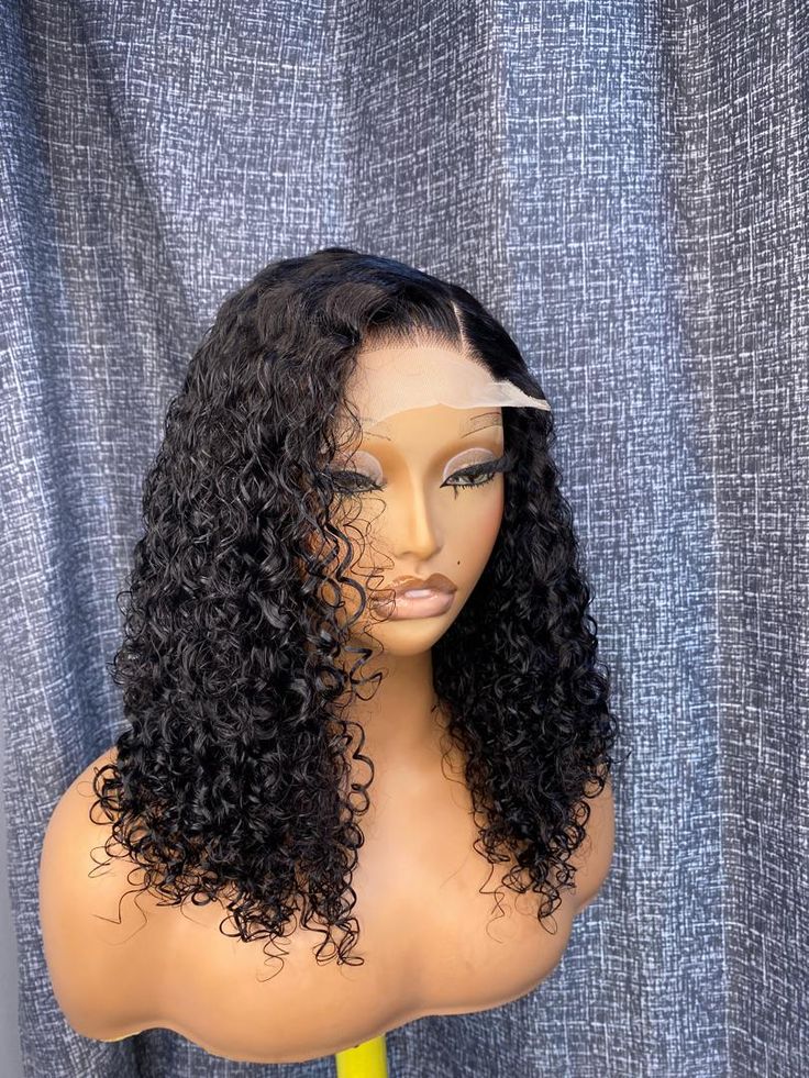 18 inch water wave glueless wig