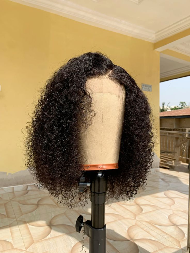 16 inch Jerry Curls Full Frontal Wig