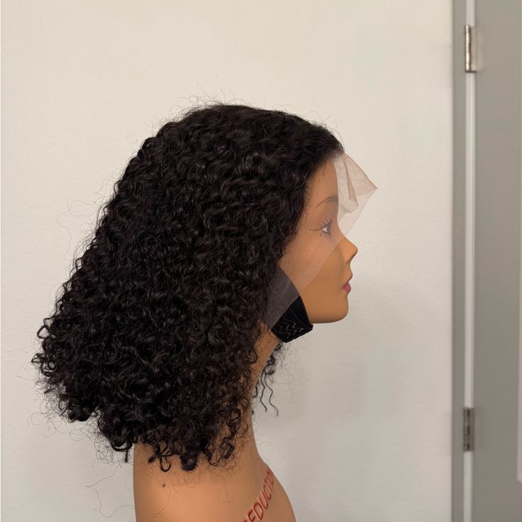 12 inch Jerry Curls Full Frontal Wig
