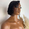 8 inch water wave full frontal wig