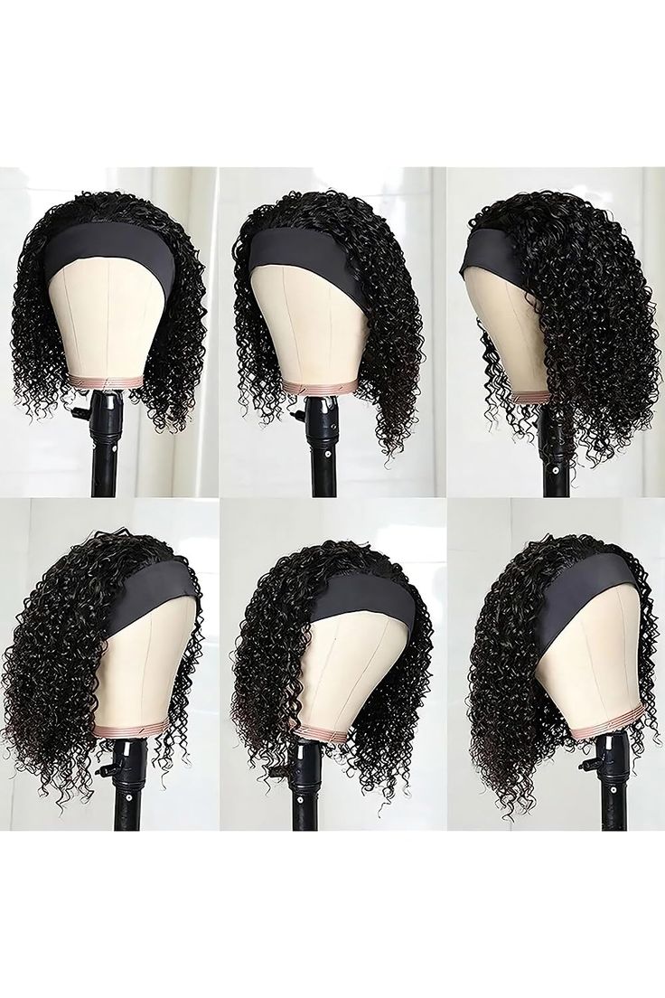 12 inch headband wig