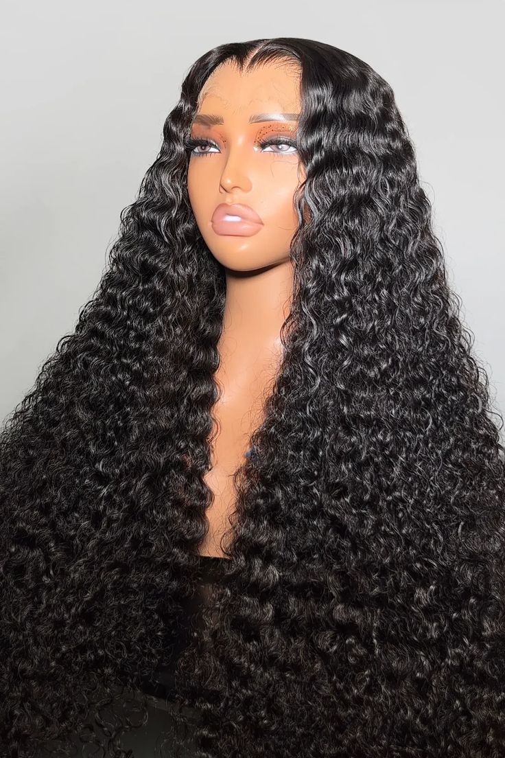 30 inch water wave full frontal wig
